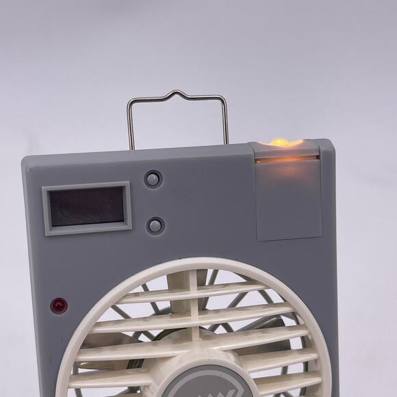 Vintage Enterprex Super Fields Fan Mirror Flash Light Clock Hanger Portable - Picture 5 of 11